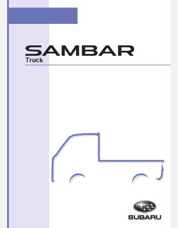 subaru sambar truck 2019-2020 owners manual in english